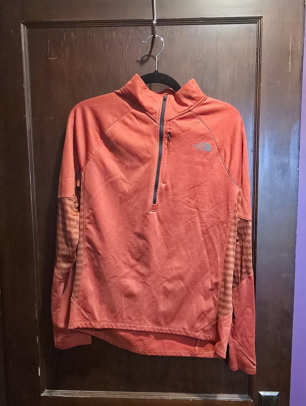 The North Face Men's Orange Half-Zip Pullover